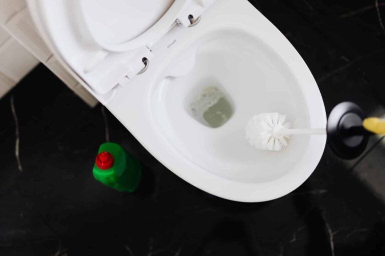 un nettoyage de cuvette