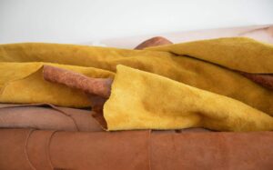 Du cuir repassé et défroissé
