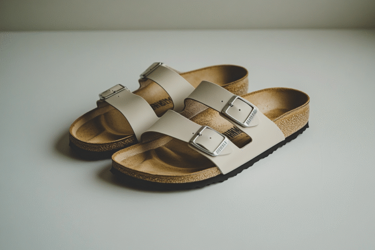 Un homme portant des birkenstock propres