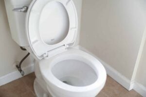 Des toilettes nettoyées