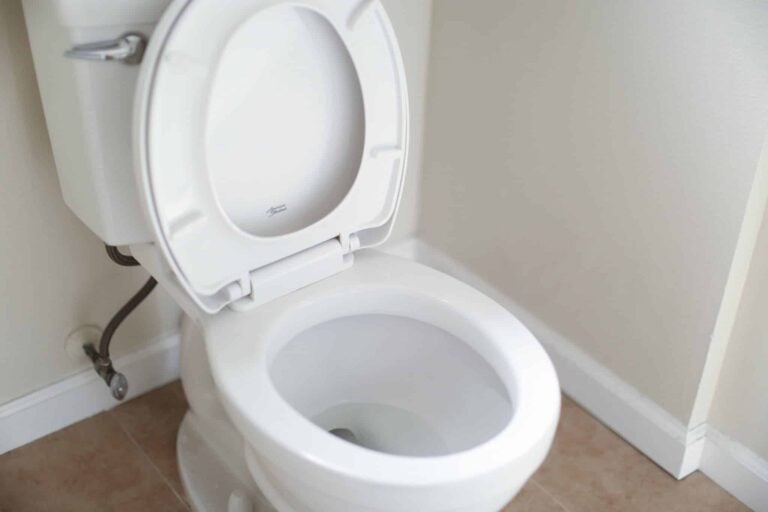 Des toilettes nettoyées