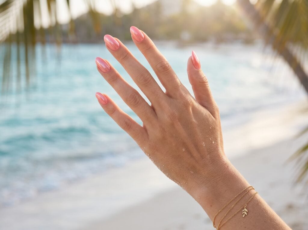 ongles été brillants