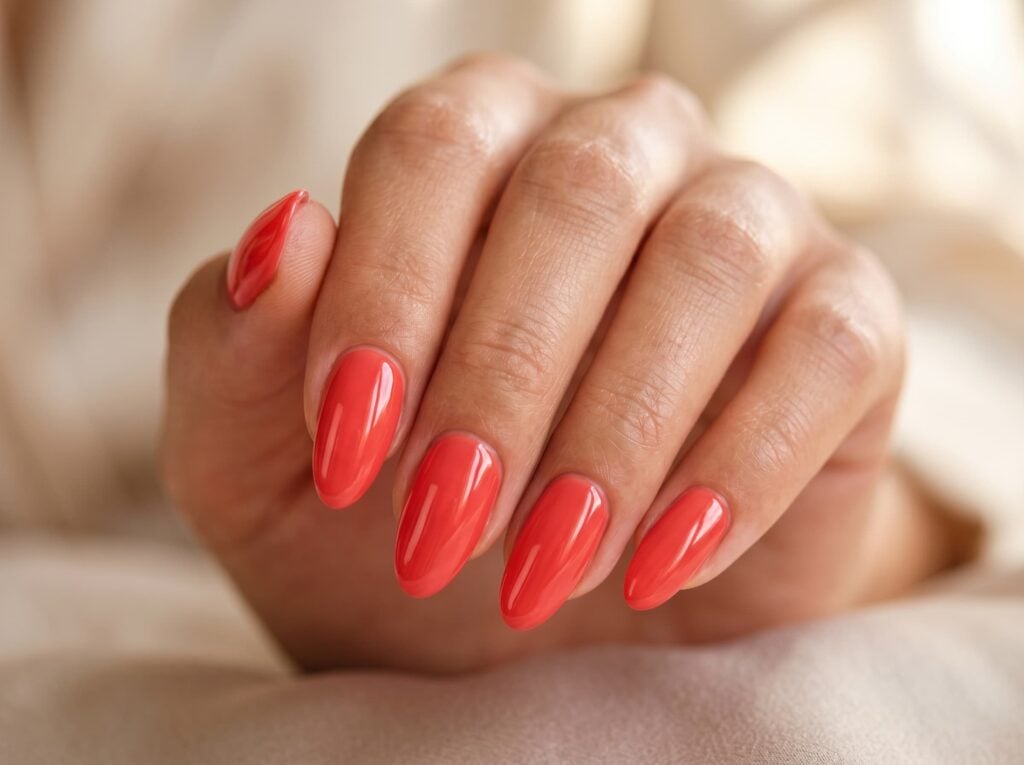 ongles été rouge