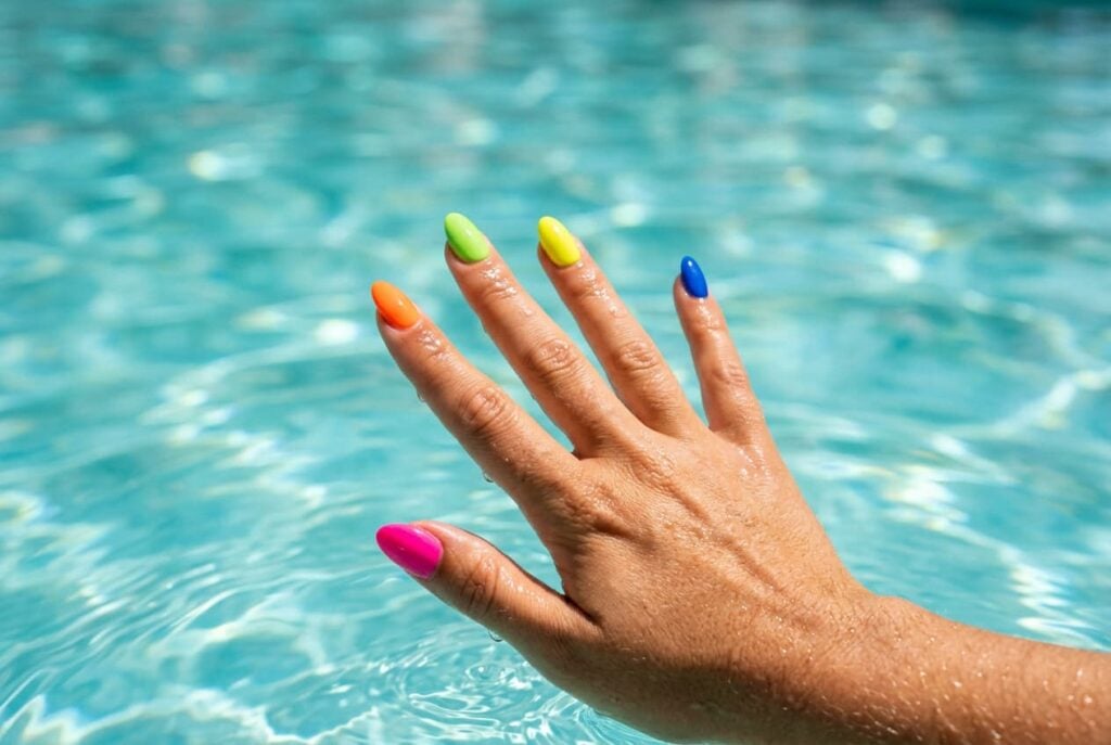 nail art fluo été