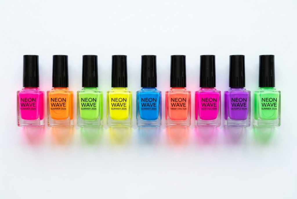 palette de vernis fluo